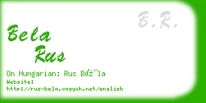 bela rus business card